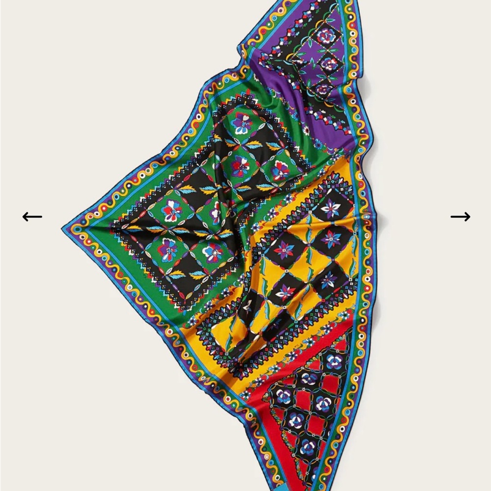 Emilio Pucci Multicolor Geometric Scarf